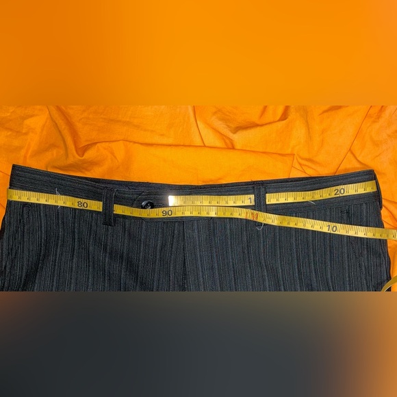 Bill Blass Dress Pants - black pinstripe 34 - Picture 8 of 10